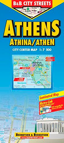 B&B Athens/Athinai/Athen City Streets Map (City Map) (9783897075443) by Berndtson