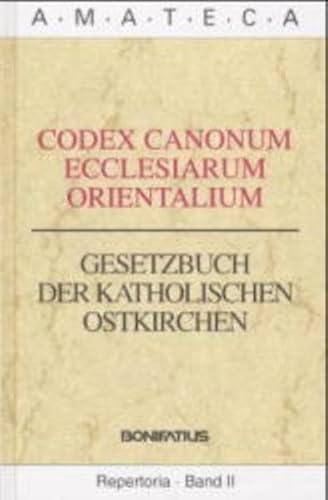 9783897101289: Gesetzbuch der katholischen Ostkirchen - Codex Canonum Ecclesiarum Orientialium