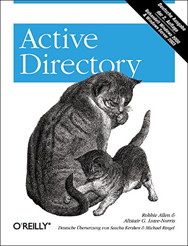 Stock image for Active Directory von Robbie Allen, Alistair G Lowe-Norris, Sascha Kersken und Michael Ringel Als Microsoft Windows 2000 vorstellte, war die wichtigste Neuerung die Einfhrung des Active Directory. Diese Technologie bietet unschtzbare Vorteile, aber ihre Planung, Implementierung und Administration stellen fr Netzwerk- und Systemadministratoren noch immer eine groe Herausforderung dar. Mit dem Release des Windows Server 2003 wurde das Active Directory nun um ber 100 neue Features erweitert.Die aktualisierte 2. Auflage von Active Directory gibt System- und Netzwerkadministratoren einen systematischen und umfassenden berblick ber das Active Directory fr Windows 2000 und den Windows Server 2003 und hilft, die Design-Mglichkeiten und die Scripting-Funktionen der AD-Technologie zu verstehen und im Unternehmensalltag sinnvoll einzusetzen.Das Buch beschreibt darber hinaus die zahlreichen nderungen der neuen Active Directory-Version und liefert eine Flle technischer Details sowohl zur for sale by BUCHSERVICE / ANTIQUARIAT Lars Lutzer