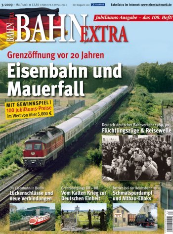Beispielbild fr Bahn-Extra Heft 3/2009: Eisenbahn und Mauerfall. zum Verkauf von Versandantiquariat  Rainer Wlfel