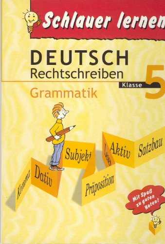 Stock image for Deutsch Rechtschreiben Grammatik Klasse 5 (Schlauer lernen) for sale by Versandantiquariat Felix Mcke