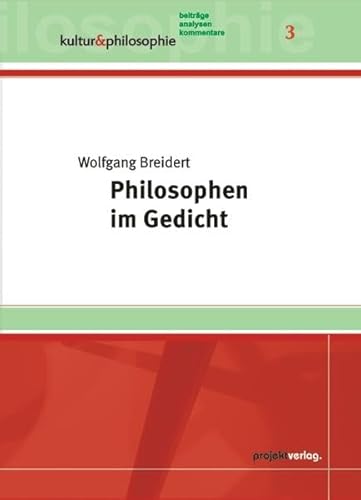 Imagen de archivo de Philosophen im Gedicht von Christian Julmi (Herausgeber), Sonya Gzyl (Herausgeber), Michael Nagenborg (Herausgeber), Guido Rappe (Herausgeber) Philosophen stehen oft im Ruf, Selbstverstndlichkeiten zu hinterfragen, ja gelegentlich sogar noch die Fraglichkeit von Fragen zu hinterfragen. Es wre aber verfehlt, daraus abzuleiten, dass sich Philosophen und Literaturwissenschaftler dem Thema "Philosophen im Gedicht" mit Interesse zugewandt htten. Trotz aller sonst bei Philosophen zu beobachtenden Neigung zur Reflexion scheinen sie ihr eigenes Spiegelbild in der Poesie eher zu meiden. Selbst wenn sie sich in diesem Spiegel nur verzerrt erblickten, wre das ja doch auch einer Betrachtung wert. Vielleicht wollen sie aber auch einem gewissen Narzissmusvorwurf entgehen, doch auch diese Haltung wre ja bei einer Zunft, die ber Jahrtausende den Schlachtruf "Erkenne dich selbst!" vor sich her trug, erklrungsbedrftig. Es lsst sich jedoch nicht leugnen, dass es in der Poesie Texte gibt, in dene a la venta por BUCHSERVICE / ANTIQUARIAT Lars Lutzer