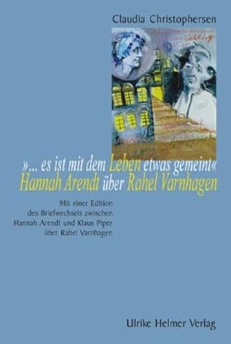 9783897411128: Das Rahel Varnhagen-Bild von Hannah Arendt.