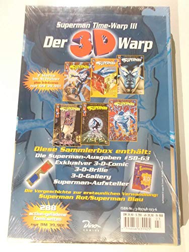 9783897481930: Superman Time-Warp Ausgabe, Sammlerbox, Tl.3, Hefte 58-63, m. 3-D-Comic