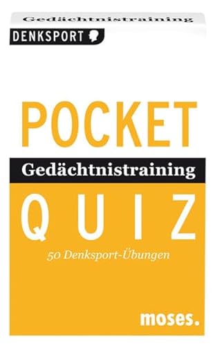 POCKET-QUIZ: GEDAECHTNISTRAINING: 50 Konzentrations-Übungen (Pocket Quiz / Ab 12 Jahre /Erwachsene) - Simon, Martin