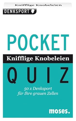 Beispielbild fr Pocket Quiz Knifflige Knobeleien: 50 x Denksport fr Ihre grauen Zellen zum Verkauf von medimops