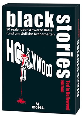 Stock image for moses. black stories Tod in Hollywood | 50 rabenschwarze Rtsel | Das Krimi Kartenspiel for sale by medimops