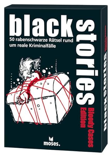 Beispielbild fr moses. Verlag GmbH 109723 Black Stories Bloody Cases Edition | 50 rabenschwarze Rtsel | Das Krimi Kartenspiel, Mehrfarbig zum Verkauf von medimops