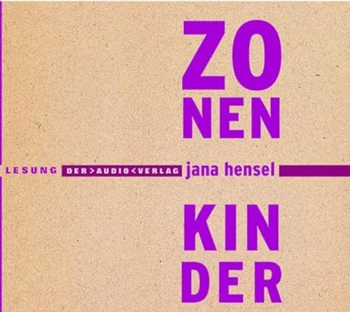 Stock image for Zonenkinder. 2 CDs. for sale by medimops