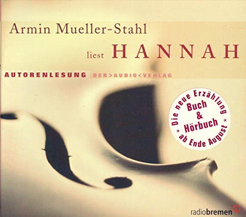 9783898132954: Hannah. 3 CDs: Autorenlesung