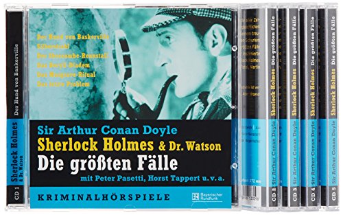 Stock image for Sherlock Holmes und Dr. Watson - Die grten Flle. 5 CDs: Der Hund von Baskerville / Silberstrahl / Der Shoscombe-Rennstall / Das Beryll-Diadem / Das Musgrave-Ritual / Das letzte Problem for sale by medimops