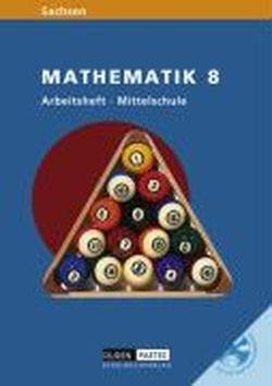 9783898182546: Mathematik 8. Arbeitsheft - Mittelschule m. CD-ROM. Sachsen