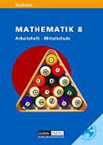 9783898182546: Link Mathematik - Mittelschule Sachsen: Mathematik 8. Arbeitsheft - Mittelschule m. CD-ROM. Sachsen