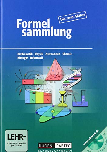 Stock image for Formelsammlung bis zum Abitur. for sale by Better World Books: West