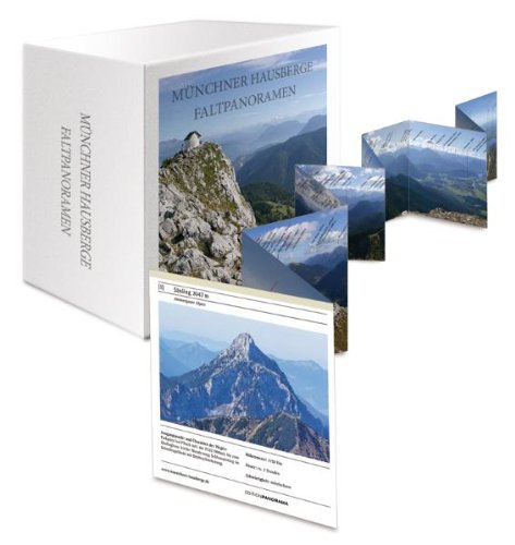 Stock image for Mnchner Hausberge Faltpanoramen-Box: Mit Bezeichnungen und Hhenangaben zu jedem Gipfel. Mit kurzen Beschreibungen zu Wanderrouten und Schwierigkeitsgrad for sale by medimops