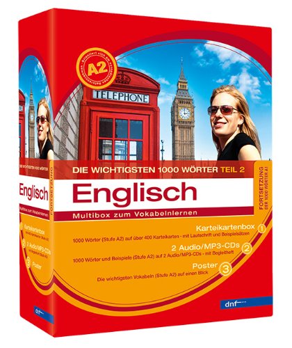 Beispielbild fr Multibox. Die wichtigsten 1000 Wrter. Englisch. Fortsetzung Niveau A2 zum Verkauf von medimops