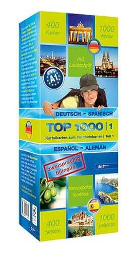 Beispielbild fr Top 1000 Teil 1. Deutsch-Spanisch / Spanisch-Deutsch: 400 Karteikarten zum Verkauf von medimops