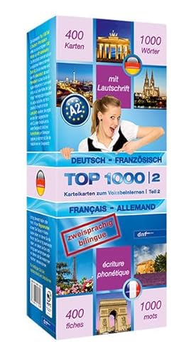 9783898317696: Top 1000 Teil 2. Deutsch-Franzsisch / Franzsisch-Deutsch: 400 Karteikarten