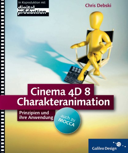 Beispielbild fr Cinema 4D 8 Charakteranimation - auch zu MOCCA - 4c, mit CD-ROM: Prinzipien und ihre Anwendung, mit CD-ROM [Gebundene Ausgabe] von Chris Debski Dieses Buch fhrt Sie sicher durch die Prozesse und Konzepte der Thematik. Ausgehend von den Prinzipien jeder Animation werden die typischen Schritte des Animationsprozesses in Cinema 4D an realen Beispielen gezeigt: Beginnend mit der Planung ber das Modeling eines Charakters (Proportionen, Persnlichkeit eines Charakters, Boxmodeling, Modeling eines Kopfes) und die Texturierung mit BodyPaint 3D erstellen Sie ein komplettes Charakter-Rig. Besonders hilfreich sind hier die vielen Tipps zur Optimierung des Setups. Im eigentlichen Animationsteil behandelt der Autor nicht nur Bewegungen wie Laufen und Springen, sondern auch diverse Posen und die Informatik 3D Modellierung Animation Character animation Charakteranimation Cinema 4D Computeranimation EDV Anwendungs-Software Maxon Cinema 4D Sie erstellen einen berzeugenden Charakter Alles rund um vir zum Verkauf von BUCHSERVICE / ANTIQUARIAT Lars Lutzer