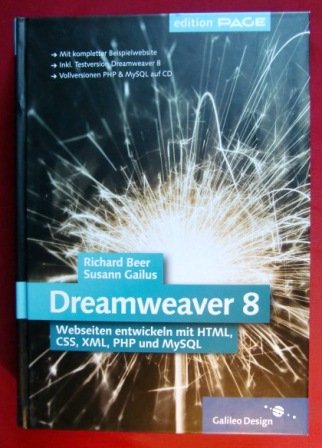 Immagine dell'editore per Dreamweaver 8. Webseiten entwickeln mit HTML, CSS, XML, PHP und MySQL (Gebundene Ausgabe) mit CD-ROM von Richard Beer Susann Gailus Dreamweaver 8 Internetagentur CSS Tabellen Frames Ebenen JavaScript statische Webseiten erstellen PHP MySQL XML Schritt dynamische Website inklusive Administrationsoberflche Funktionen Werkzeuge Entwurfs- und Codeansicht Professionelles Layouten Erstellen Sie Layouts mit Frames und Tabellen CSS- CSS-P-Stile barrierefreies Webdesign Dynamische Sites mit PHP und MySQL lokaler Webserver PHP & MySQL Umgang mit Variablen Formularen Datenbanken Fortgeschrittene Techniken SQL-Abfragen Sessions RSS-Feeds einbinden eigenen Website venduto da BUCHSERVICE / ANTIQUARIAT Lars Lutzer
