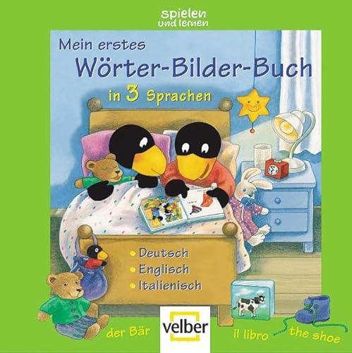 Stock image for Mein erstes Wrter-Bilder-Buch in 3 Sprachen. Deutsch, Englisch, Italienisch for sale by medimops