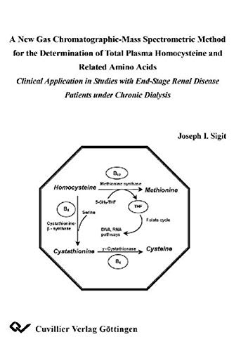 9783898732949: A New Gas Chromatographic-Mass Spectrometric Method for the Determination of Total Plasma Homocysteine and Related Amino Acids Clinical Application in ... Renal Disease Patients under Chronic Dialysis