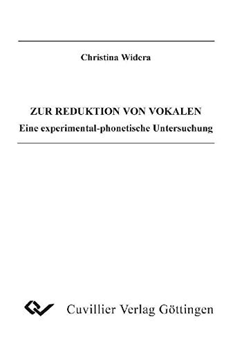 9783898735629: Widera, C: ZUR REDUKTION VON VOKALEN