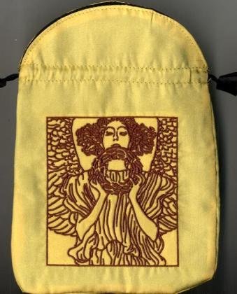 Tarot-Beutel Klimt. Satin, gold mit Stickerei (9783898754644) by [???]