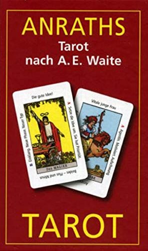 9783898757966: Anraths-Waite-Tarot. 86 Tarotkarten m. dt.- Anleitung, 65 x 110mm