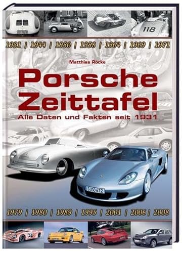 Imagen de archivo de Porsche Zeittafel: Alle Daten und Fakten seit 1931-2008 a la venta por Irish Booksellers