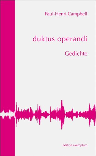 Beispielbild fr duktus operandi: Gedichte zum Verkauf von medimops