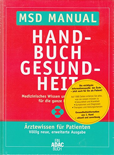 9783899053944: MSD-Manual Handbuch Gesundheit : medizinisches Wissen und rztlicher Rat fr die ganze Familie.