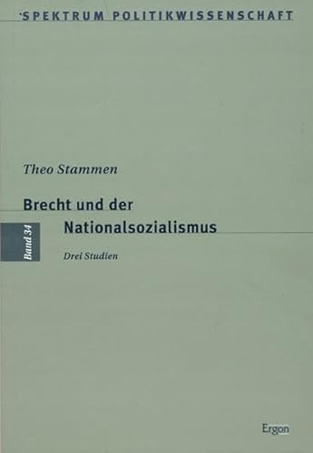 9783899135190: Brecht Und Der Nationalsozialismus: Drei Studien