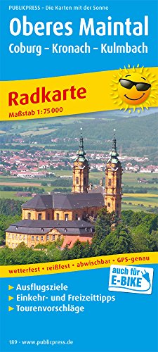 9783899201895: Radwanderkarte Oberes Maintal /Coburg - Kronach - Kulmbach 1:75 000: Radkarte mit Ausflugszielen, Einkehr- & Freizeittipps