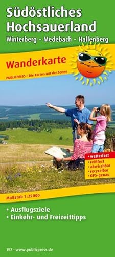 9783899201970: South-eastern Hochsauerland, hiking map 1:25,000