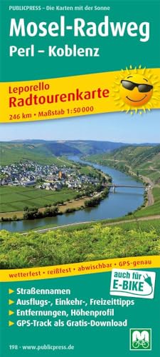 9783899201987: Mosel-Cycle Path, Perl - Koblenz: Leporello Radtourenkarte mit Ausflugszielen, Einkehr- und Freizeittipps