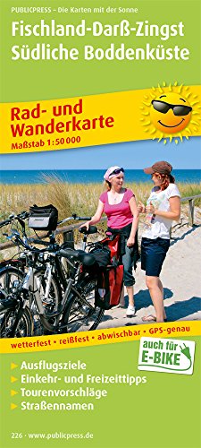 Fischland - Darss - Zingst. 1:50000. Rad- und Wanderkarte mit Ausflugszielen, Einkehr- & Freizeittip