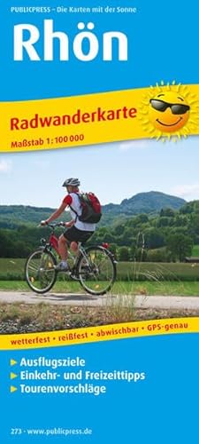 Radwanderkarte Rhön: Mit Ausflugszielen, Einkehr- und Freizeittipps, reissfest, wetterfest, GPS-genau. 1:100000: Mit Ausflugszielen, Einkehr- & . wetterfest, reissfest, abwischbar, GPS-genau - Publicpress