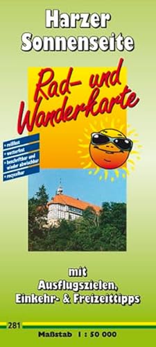 Rad- und Wanderkarte Harzer Sonnenseite: Mit Ausflugszielen, Einkehr- und Freizeittipps, reissfest, wetterfest, beschriftbar und wieder abwischbar - Publicpress