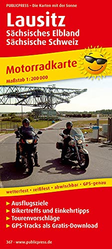 9783899203677: Lausitz, motorcycle map 1:200,000