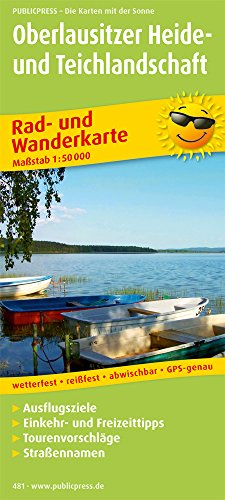 Stock image for Oberlausitzer Heide- und Teichlandschaft: Rad- und Wanderkarte mt Ausflugszielen, Einkehr- & Freizeittipps, wetterfest, reifest, abwischbar, GPS-genau. 1:50000 for sale by medimops