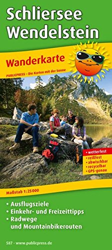 9783899205879: Wanderkarte Schliersee - Wendelstein 1 : 25 000: Mit Ausflugszielen, Einkehr- & Freizeittipps mit Radwegen und Mountainbikerouten, wetterfest, reissfest, abwischbar, GPS-genau
