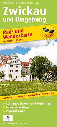 9783899207019: Zwickau und Umgebung 1 : 50 000 Rad- und Wanderkarte: mit Ausflugszielen, Einkehr- & Freizeittipps