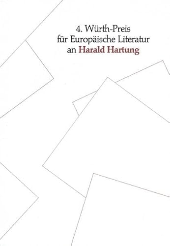 Beispielbild fr Harald Hartung: Ende der Partie /Nachrcker: Vierter Wrth-Preis fr Europische Literatur zum Verkauf von Antiquariat BuchX