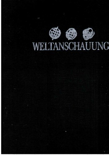 9783899290967: Weltanschauung Eine Anthologie zur Zeitenwende with DVD; with DVD