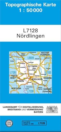 Beispielbild fr TK50 L7128 Nrdlingen: Topographische Karte 1:50000 (TK50 Topographische Karte 1:50000 Bayern) zum Verkauf von medimops