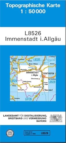 Beispielbild fr TK50 L8526 Immenstadt i.Allgu: Topographische Karte 1:50000 (TK50 Topographische Karte 1:50000 Bayern) zum Verkauf von medimops