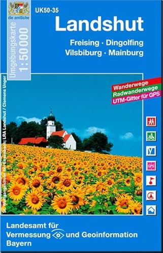 Beispielbild fr Landshut und Umgebung 1 : 50 000: Freising / Dingolfing (UK 50 - 35) zum Verkauf von medimops