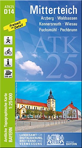 Beispielbild fr Mitterteich 1 : 25 000 ATK D14 (ATK25 Amtliche Topographische Karte 1:25000 Bayern) zum Verkauf von medimops