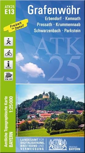 Beispielbild fr ATK25-E13 Grafenwhr (Amtliche Topographische Karte 1:25000): Erbendorf, Kemnath, Pressath, Krummennaab, Schwarzenbach, Parkstein (ATK25 Amtliche Topographische Karte 1:25000 Bayern) zum Verkauf von medimops